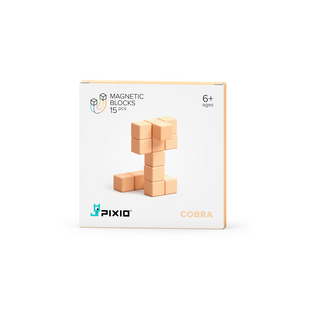 Pixio | Blocs magnétiques série Color Tan Cobra, 15 pièces