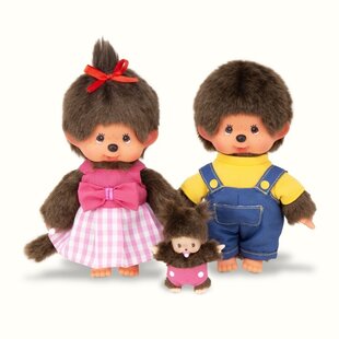 Monchhichi | Ensemble « Famille Monchhichi » / 20 cm