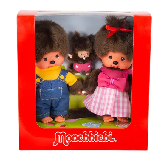 Monchhichi Monchhichi | Ensemble « Famille Monchhichi » / 20 cm