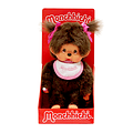 Monchhichi Monchhichi | Fille avec bavoir rose 20 cm