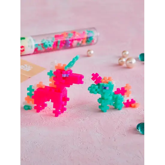 Plus-Plus Plus-Plus | Jouets éducatifs - Blocs de construction Pearl Unicorn, 100 pièces