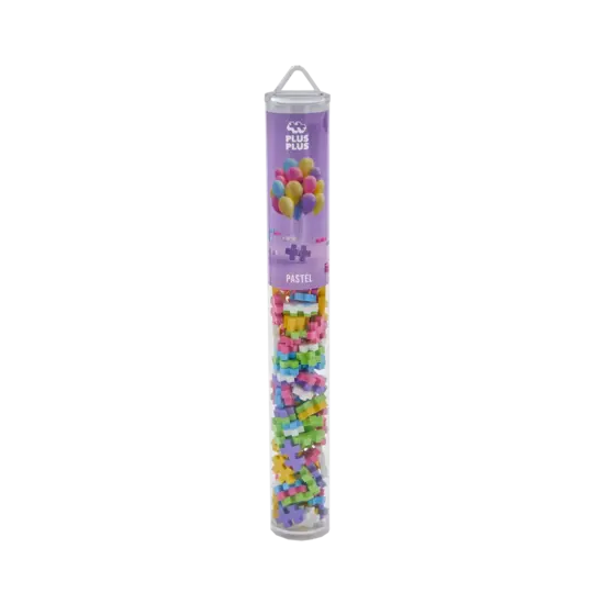 Plus-Plus Plus-Plus | Jouets éducatifs - Blocs de construction Pastel Color Mix, 100 pièces