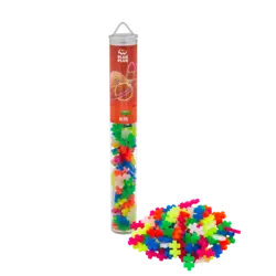 Plus-Plus | Jouets éducatifs - Blocs de construction Neon Color Mix, 100 pièces