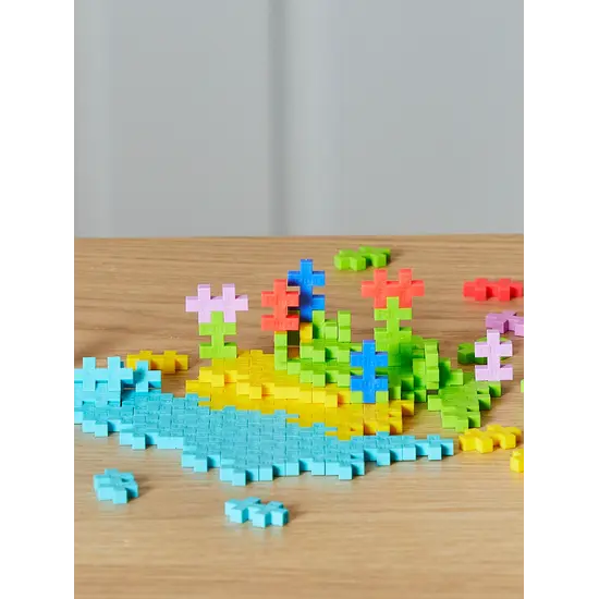 Plus-Plus Plus-Plus | Jouets éducatifs - Blocs de construction Tropical Color Mix, 100 pièces