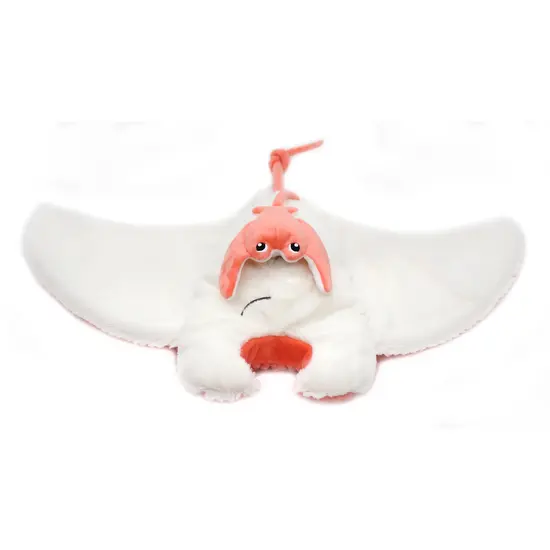 Les Déglingos | Les Ptipotos - Peluche Mantalou : la raie manta, maman et bébé corail