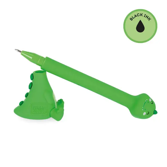 Legami Legami | Dino Ballpoint Pen with Base Stand-Ink Ovation