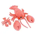 Les Déglingos | Les Ptipotos - Peluche « Iloveyou » : la maman homard et son bébé corail