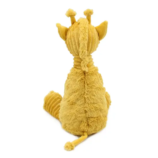 Les Déglingos | Les Ptipotos - Peluche girafe Loncou jaune moutarde : maman et son bébé