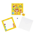 Janod speelgoed Janod | Carte puzzle d'anniversaire Chat