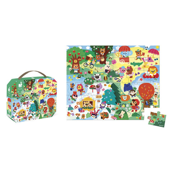 Janod speelgoed Janod | Puzzle « Les quatre saisons » 36 pièces