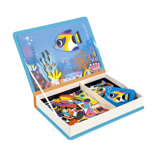 Janod speelgoed Janod | Livre magnétique « Poissons tropicaux »