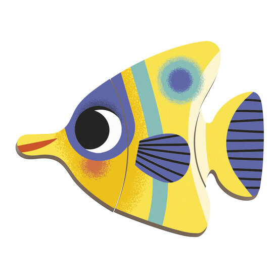 Janod speelgoed Janod | Livre magnétique « Poissons tropicaux »