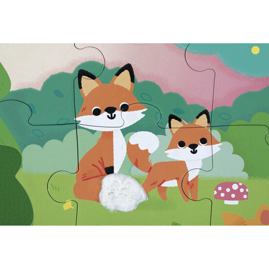 Janod speelgoed Janod | Puzzle tactile « La forêt »