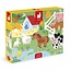 Janod speelgoed Janod | Puzzle tactile « Les animaux de la ferme »