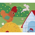 Janod speelgoed Janod | Puzzle tactile « Les animaux de la ferme »