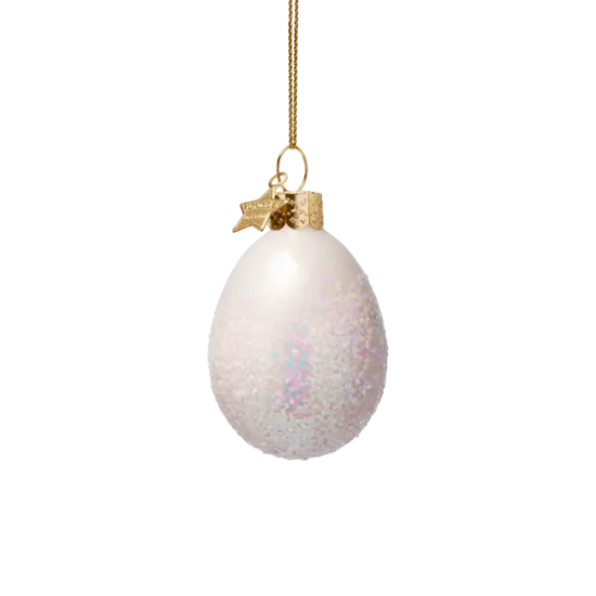 Vondels Vondels | Figurines à suspendre Fashion Chicks Pâques en verre, H 6 cm, lot de 3