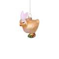Vondels Vondels | Figurines à suspendre « Chicks Easter » en verre, H 6 cm, lot de 3