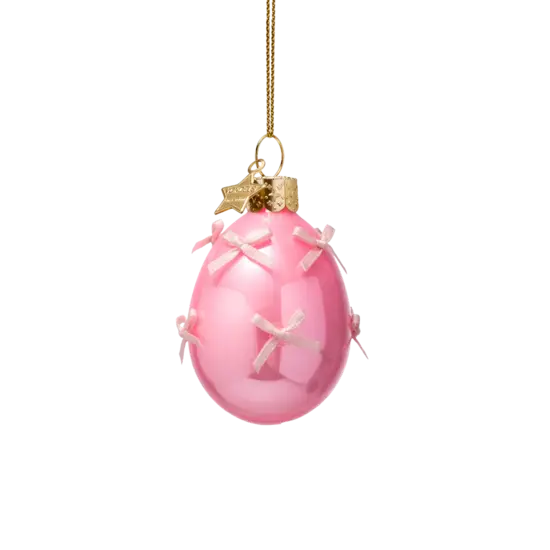 Vondels Vondels | Figurine à suspendre Bunny Makeover Pâques en verre, H 7,7 cm, lot de 3