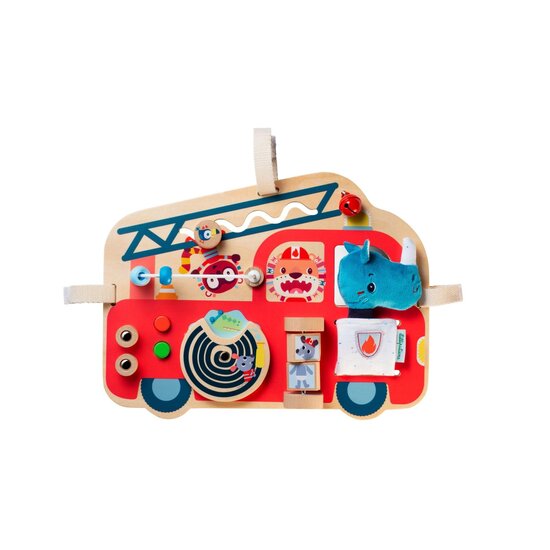 Lilliputiens Lilliputiens | Camion de pompiers avec panneau d'activités