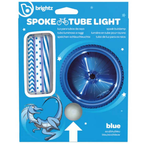 Brightz Brightz | Spin Brightz Tube lumineux à rayons Motif bleu clair