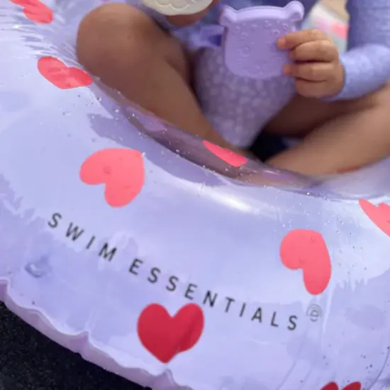 Swim Essentials Swim Essentials | Zwemband Sweet Hearts Paars Ø90cm