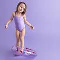 Swim Essentials Swim Essentials | Zwemband Sweet Hearts Paars Ø90cm