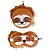 Zoonap Zoonap | Coussin pour la nuque avec masque de sommeil Billy Brown Zoonap Sleepy Sloth