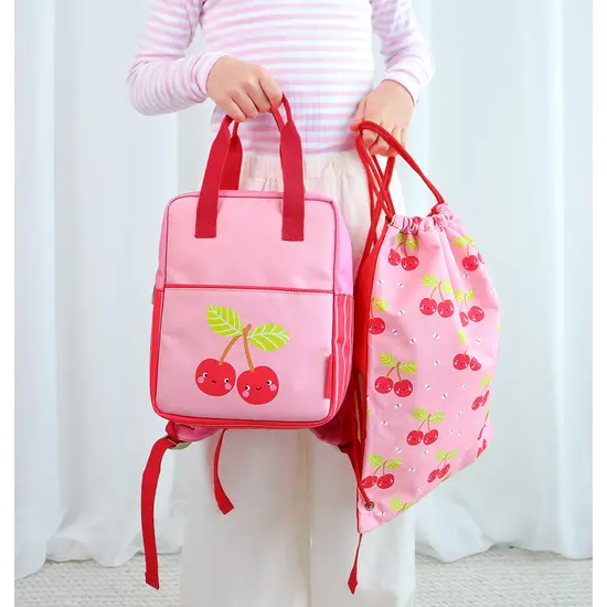 A Little Lovely Company A Little Lovely Company | Sac à cordon Happy Cherries