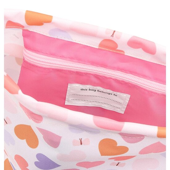 A Little Lovely Company A Little Lovely Company | Sac à cordon « Cœurs »