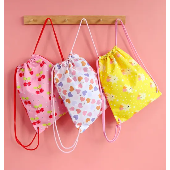 A Little Lovely Company A Little Lovely Company | Sac à cordon « Cœurs »