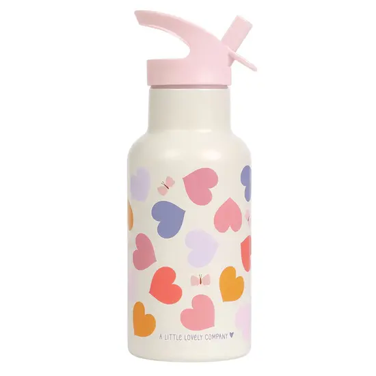 A Little Lovely Company A Little Lovely Company | Bouteille en acier inoxydable « Cœurs »