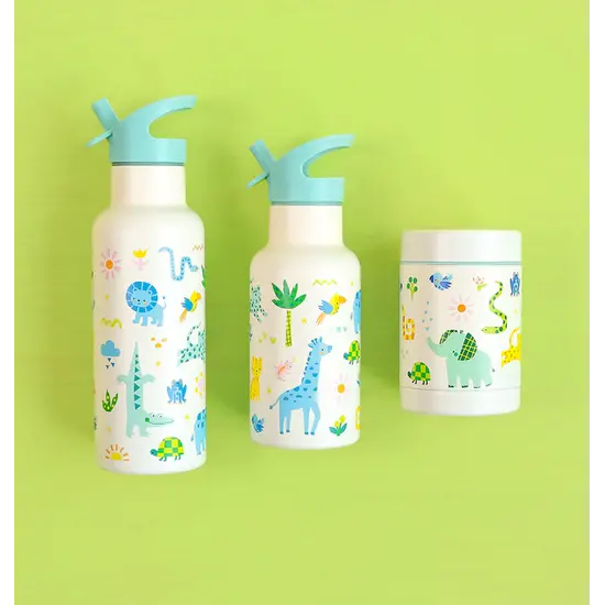 A Little Lovely Company A Little Lovely Company | Bouteille en acier inoxydable Jungle