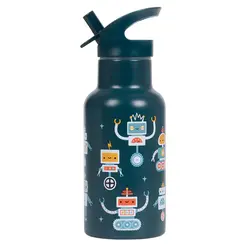 A Little Lovely Company | Bouteille en acier inoxydable « Robots »