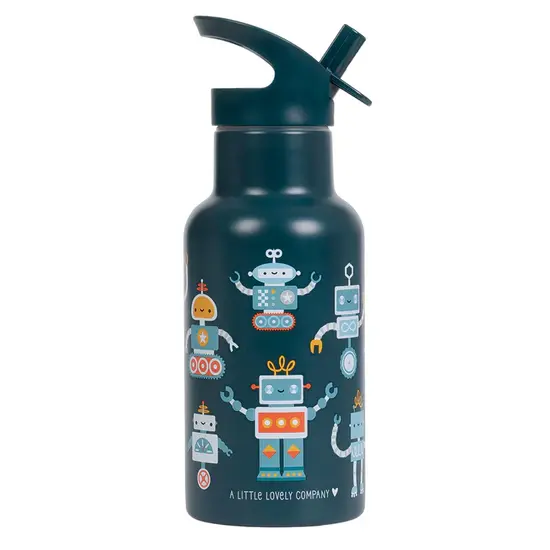 A Little Lovely Company A Little Lovely Company | Bouteille en acier inoxydable « Robots »