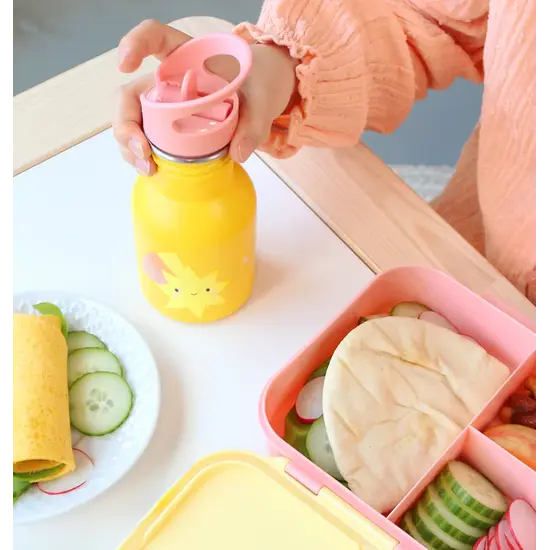 A Little Lovely Company A Little Lovely Company | Petite gourde en acier inoxydable « Étoile filante »