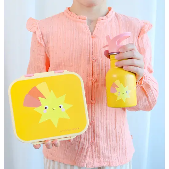 A Little Lovely Company A Little Lovely Company | Petite gourde en acier inoxydable « Étoile filante »