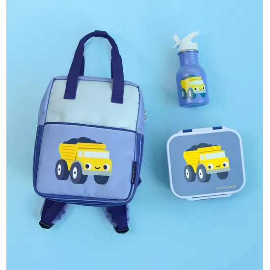 A Little Lovely Company A Little Lovely Company | Petite gourde en acier inoxydable « Camion-benne »