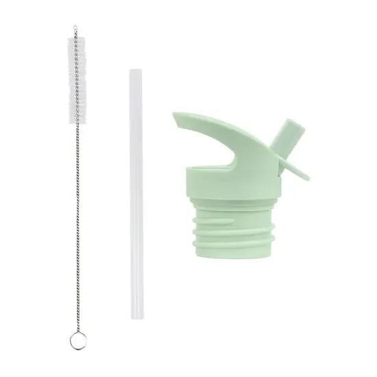 A Little Lovely Company A Little Lovely Company | Ensemble bouchon, paille et brosse Dinosaure