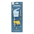 A Little Lovely Company A Little Lovely Company | Ensemble bouchon, paille et brosse « Camion à benne basculante »