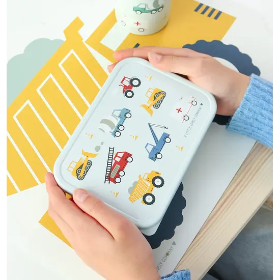 A Little Lovely Company A Little Lovely Company | Boîte à lunch en acier inoxydable « Véhicules »