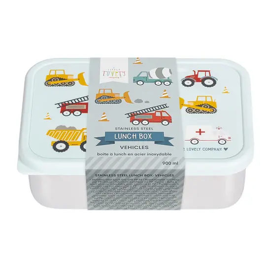 A Little Lovely Company A Little Lovely Company | Boîte à lunch en acier inoxydable « Véhicules »