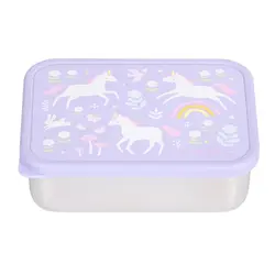 A Little Lovely Company | Boîte à lunch en acier inoxydable Unicorn Dreams
