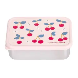 A Little Lovely Company | Boîte à lunch en acier inoxydable « Cerises »