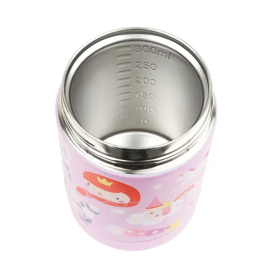 A Little Lovely Company A Little Lovely Company | Pot alimentaire isotherme en acier inoxydable « Princesses »