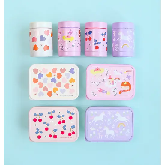 A Little Lovely Company A Little Lovely Company | Récipient alimentaire isotherme en acier inoxydable « Cœurs »