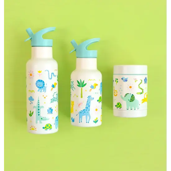 A Little Lovely Company A Little Lovely Company | Récipient alimentaire isotherme en acier inoxydable Jungle