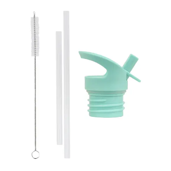 A Little Lovely Company A Little Lovely Company | Ensemble bouchon, paille et brosse Jungle