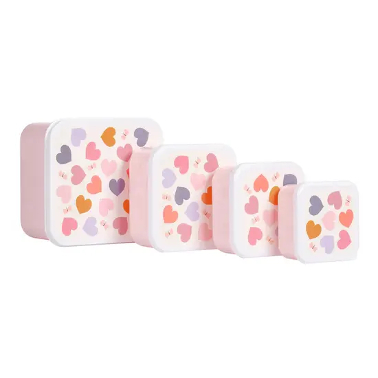 A Little Lovely Company A Little Lovely Company | Coffret déjeuner et collation « Cœurs »