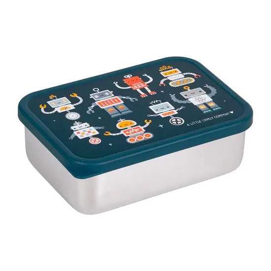 A Little Lovely Company A Little Lovely Company | Boîte à lunch en acier inoxydable « Robots »
