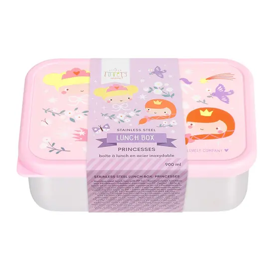 A Little Lovely Company A Little Lovely Company | Boîte à lunch en acier inoxydable « Princesses »